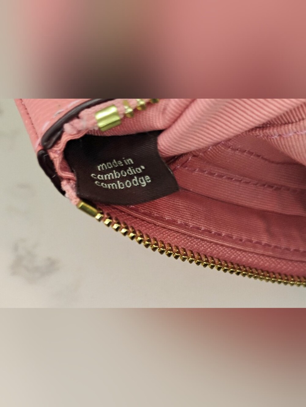 EUC COACH Leather Wristlet - Coral Pink w/GHW - Picture 7 of 8